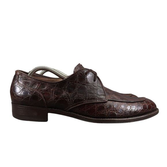 Kow Hoo Shoes Mens 45 Oxfords Exotic Leather Classic Goodyear Welt Handcrafted main image 14